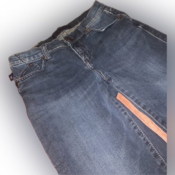 Rock & Republic Kasandra Mid Low Rise Boot Cut Straight Dark Wash Y2K Jeans 4 - Picture 4 of 11